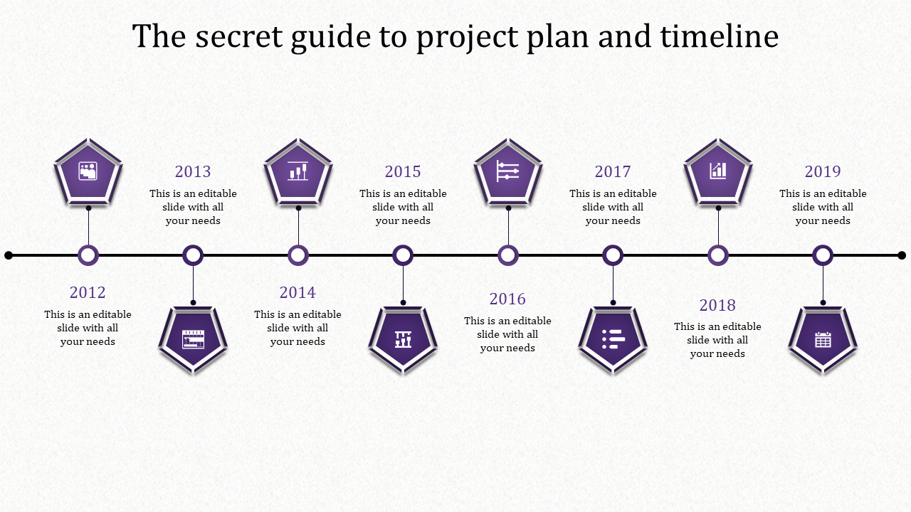 Effective Project Plan And Timeline Presentation Design